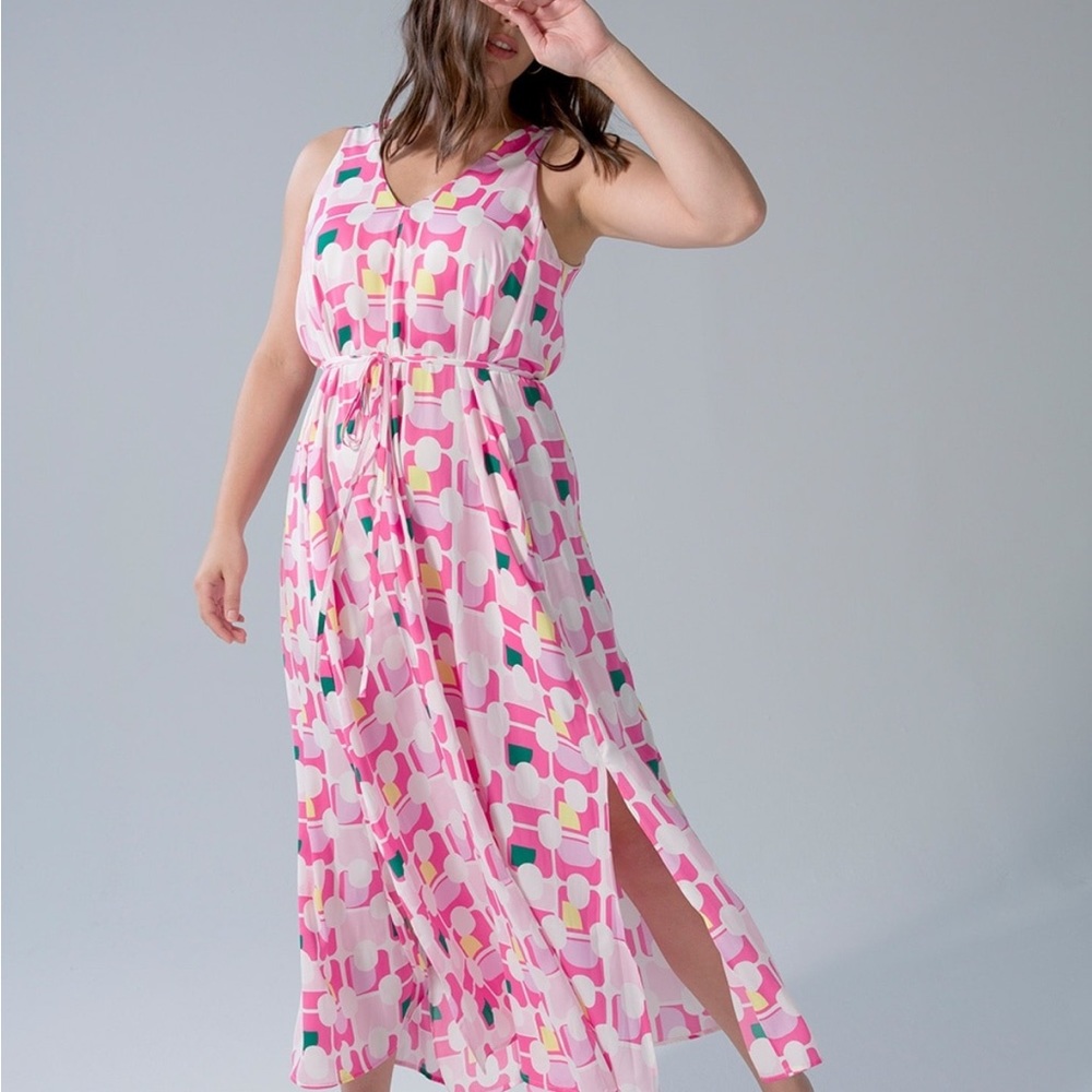 Soma WKND Pink Maxi Dress Built-In Bra